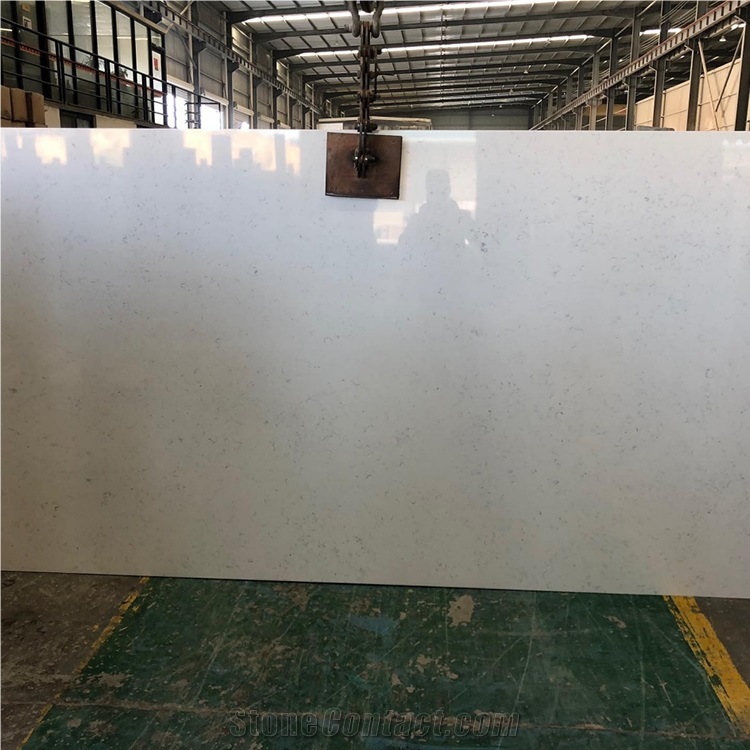 Pearl White Pearl Beige Aritificial Marble Slabs