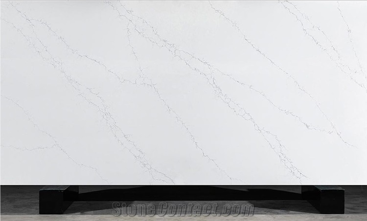 Pearl White Pearl Beige Aritificial Marble Slabs