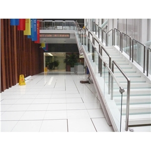 Pure White Artificial Marble Engineer Nano Glass Stone Slabs