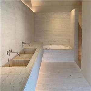 Beige Natural Polished Travertine Slabs