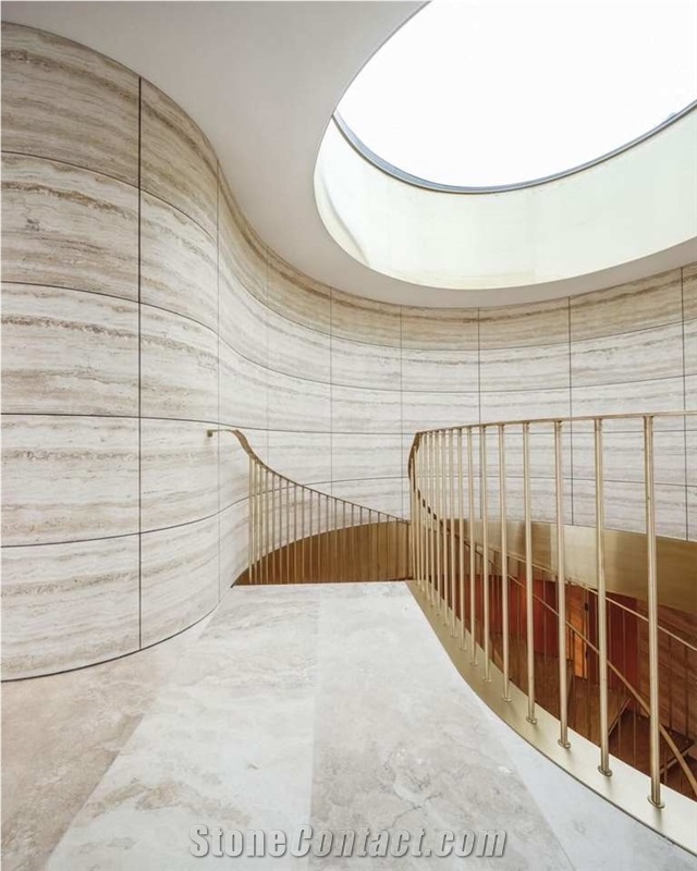 Beige Travertine Slabs Turkey Natural Stone Tile