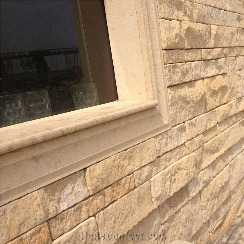 China Beige Natural Limestone Slabs