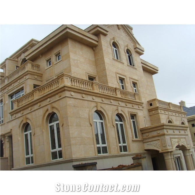 China Beige Natural Limestone Slabs