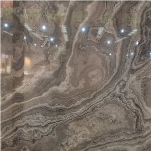 Coffee Vein Wood Marble Slabs China Brown Natural Stone