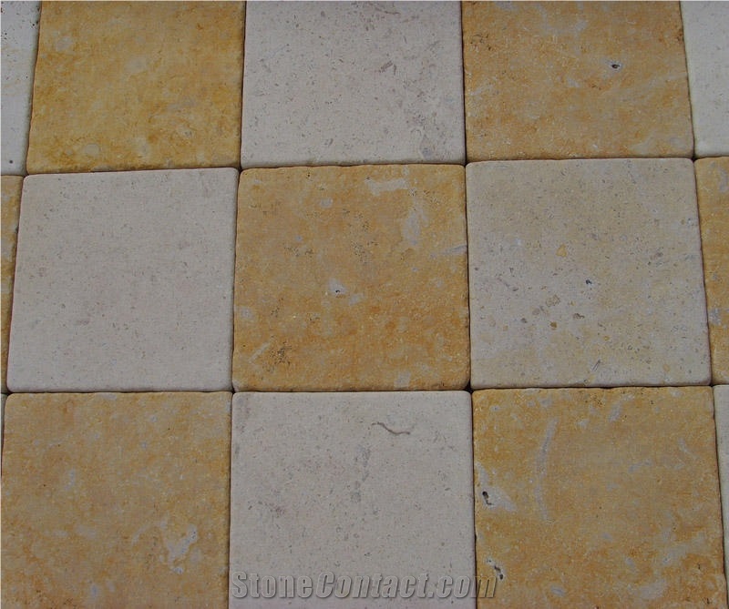 Light Beige Natural Polished Travertine Slabs