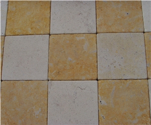 Light Beige Natural Polished Travertine Slabs