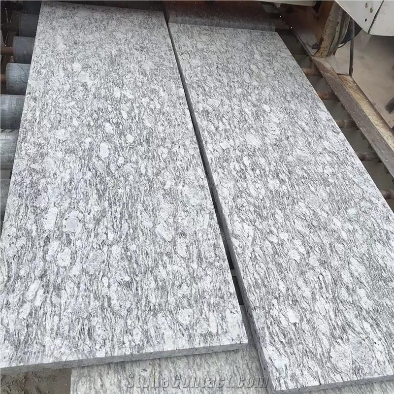 Premium White Wave Grey Granite Slabs Cut To Size