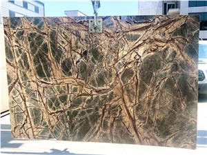 Rainforest Green Elegant Natural Marble Slabs