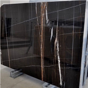 Sahara Noir Tunisia Black Natural Marble Slabs