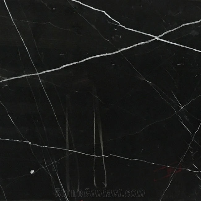Tunisian Nero Aziza Elegant Black Natural Marble Slabs