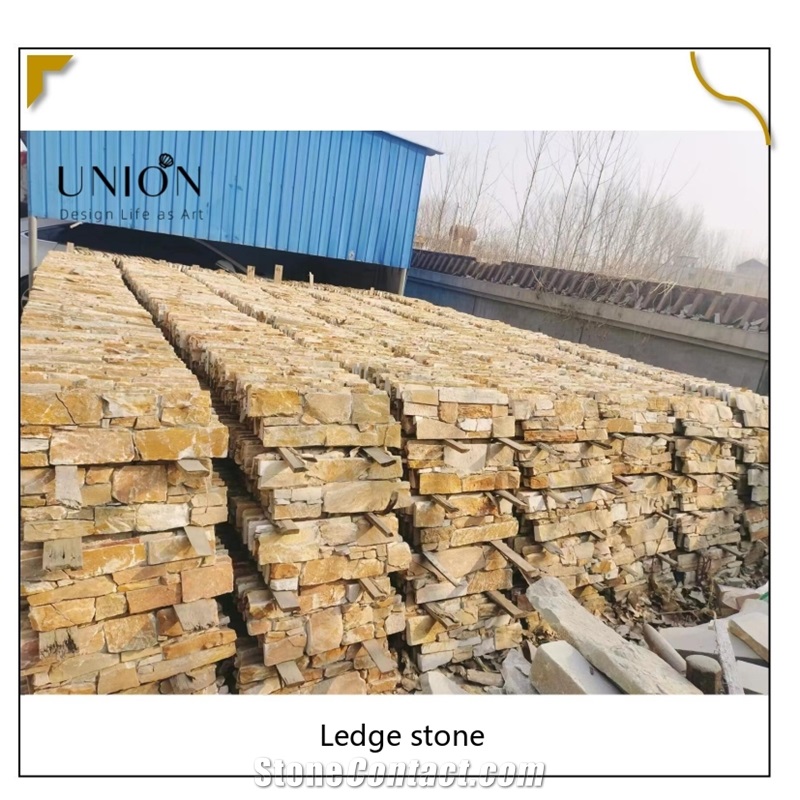 UNION DECO Beige Slate Culture Stone Veneer Wall Decoration