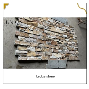 UNION DECO Beige Slate Culture Stone Veneer Wall Decoration