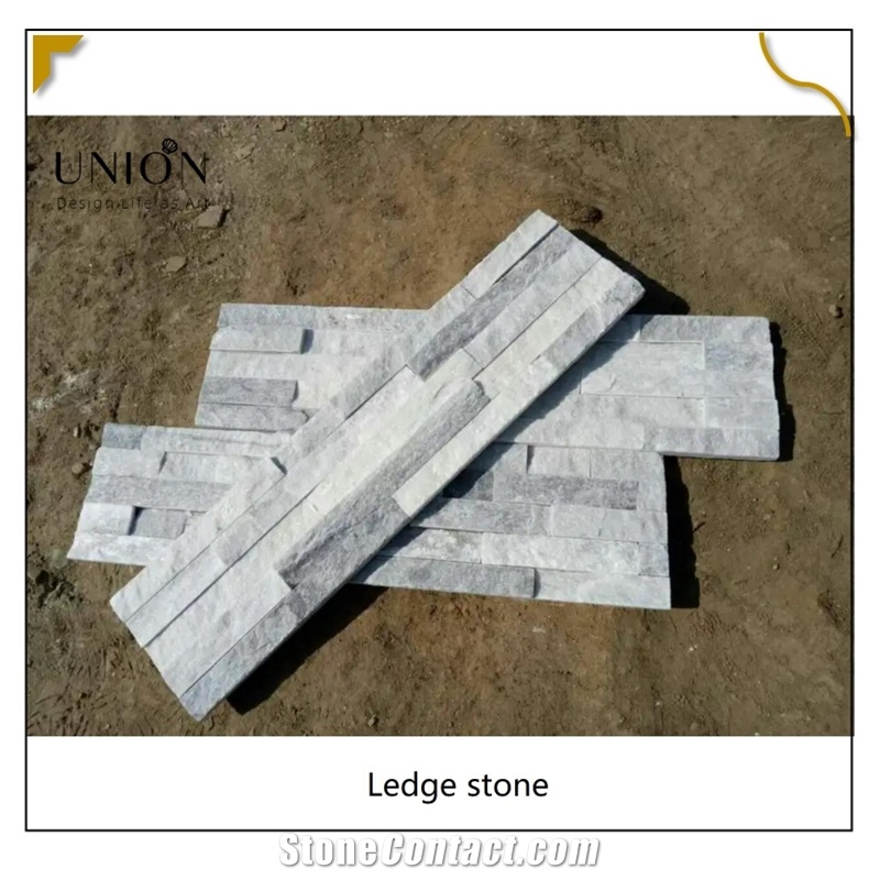 UNION DECO Culture Stone Cloudy Grey Quartz Wall Panel Stone