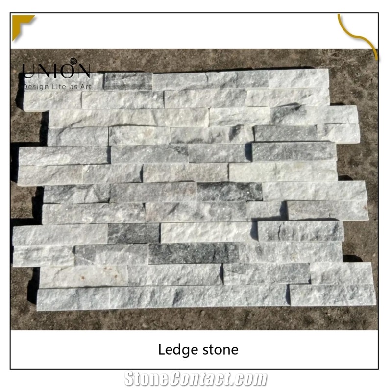 UNION DECO Culture Stone Cloudy Grey Quartz Wall Panel Stone