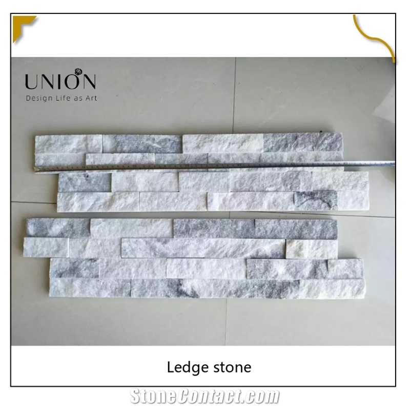 UNION DECO Culture Stone Cloudy Grey Quartz Wall Panel Stone