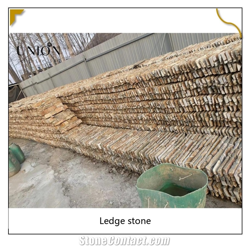 UNION DECO Natural Beige Stone Slate Wall Cladding Panel