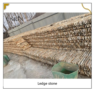 UNION DECO Natural Split Stacked Stone Ledger Stone Panel
