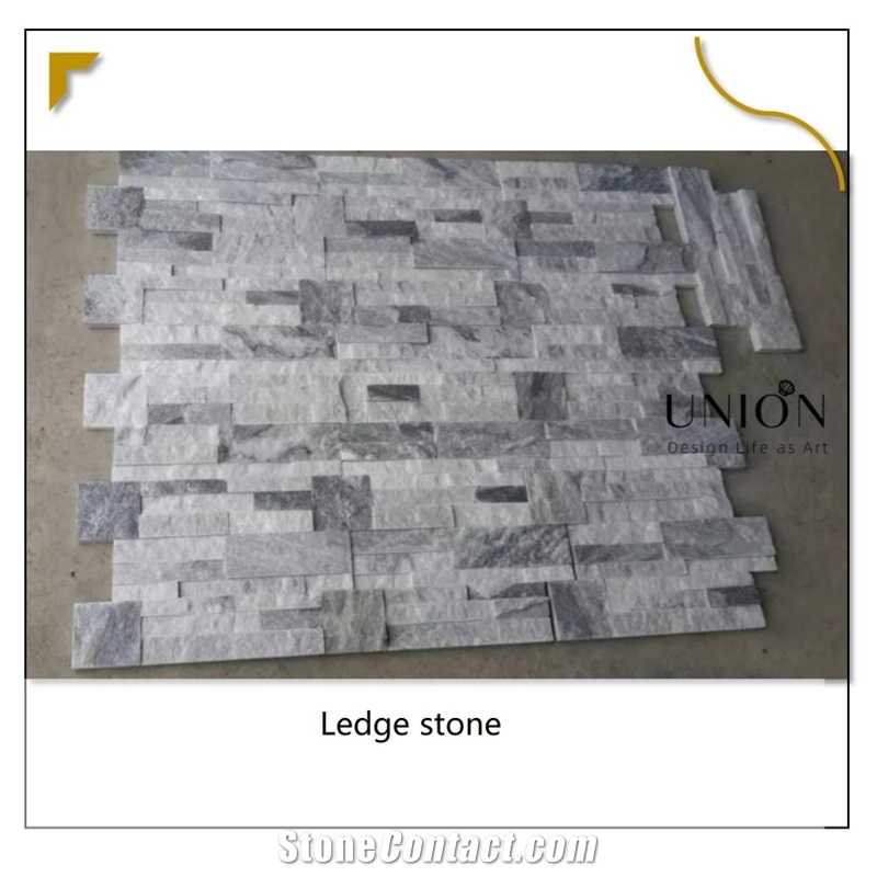 UNION DECO Natural Stacked Stone Panel Wall Ledge Stone