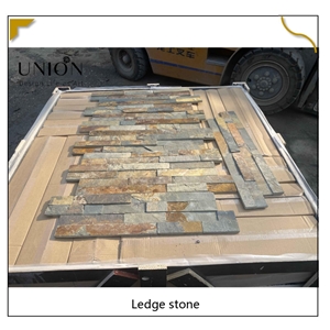 UNION DECO Outdoor Stone Veneer Stacked Natural Slate Stone
