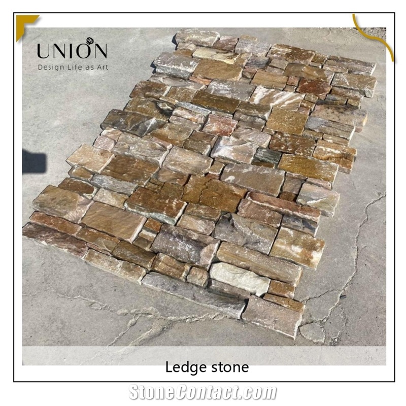 UNION DECO Slate Cladding Stone Panel Wall Stacked Stone