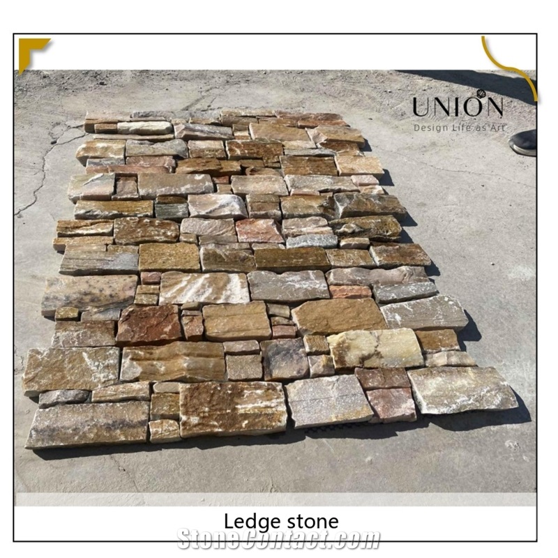 UNION DECO Slate Cladding Stone Panel Wall Stacked Stone