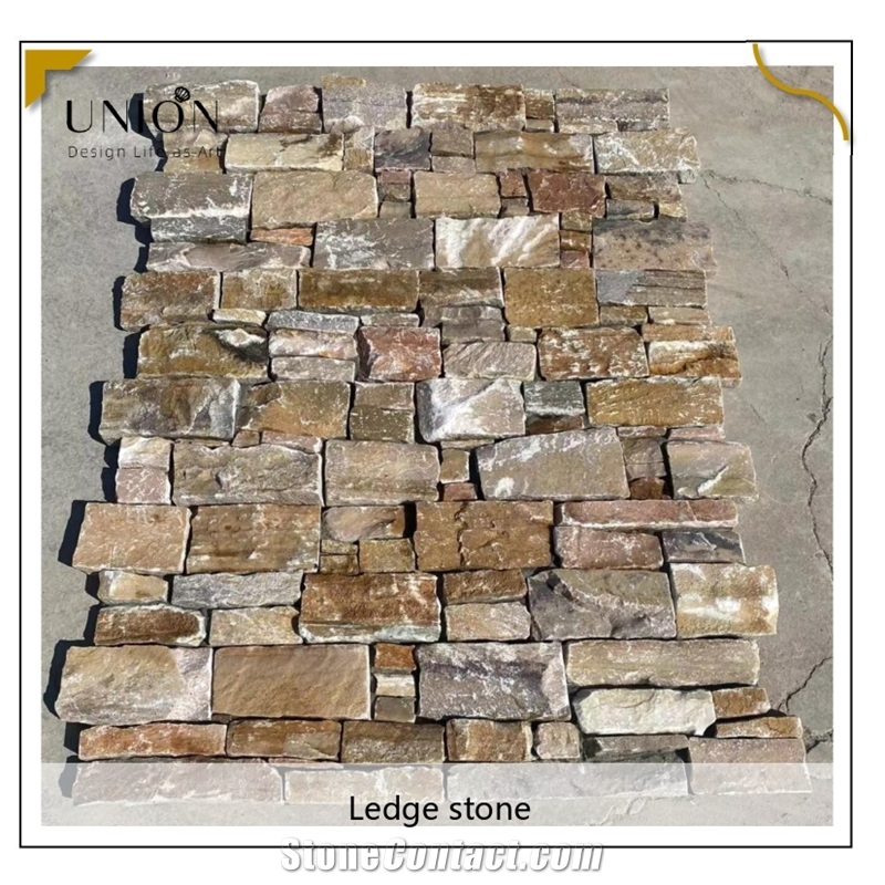 UNION DECO Slate Cladding Stone Panel Wall Stacked Stone