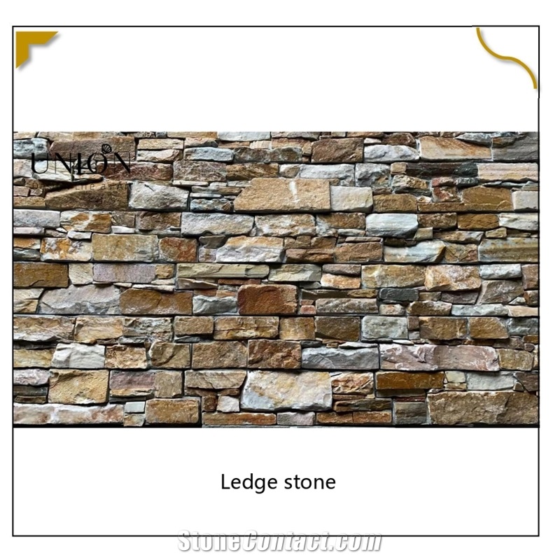 UNION DECO Slate Cladding Stone Panel Wall Stacked Stone