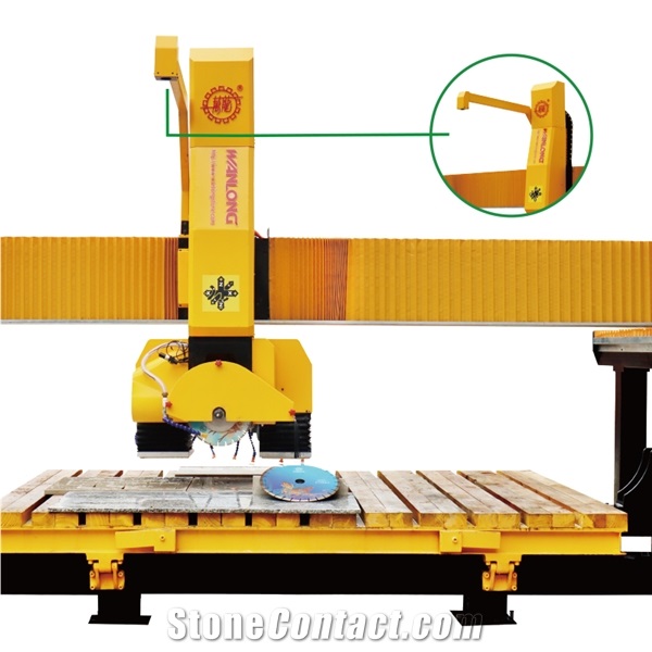 Wanlong Stone Machinery 5 Axis CNC Stone Cutting Bridge Saw Machine