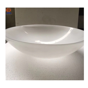 Customized China Han White Marble Bathroom Sinks