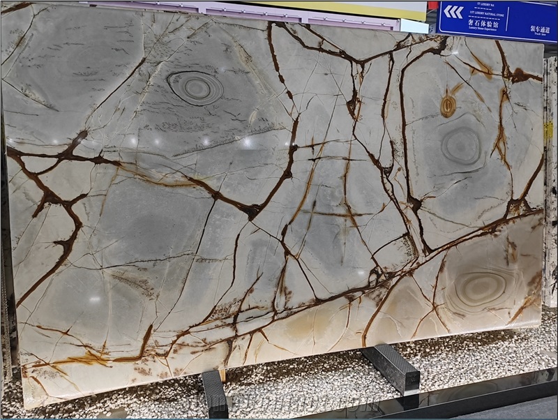 Luxury Roma Blue Imperiale Quartzite Slabs ,Royal Jade Slabs