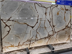 Luxury Roma Blue Imperiale Quartzite Slabs ,Royal Jade Slabs