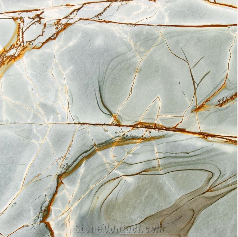 Luxury Roma Blue Imperiale Quartzite Slabs ,Royal Jade Slabs