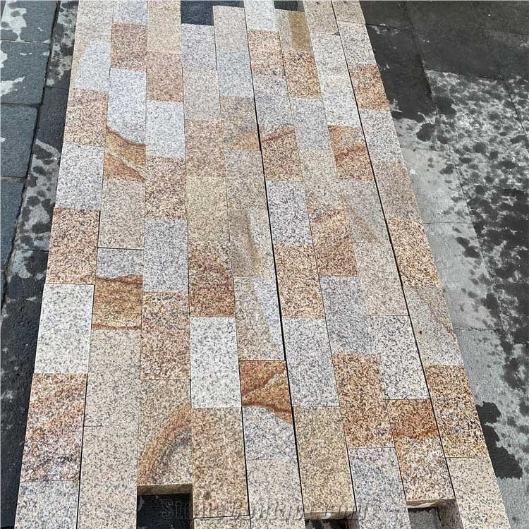 G682 Yellow Granite Pavers 3Cm Flamed