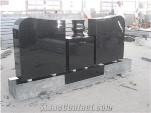 Absolute Black Granite Cemetery Monument 29