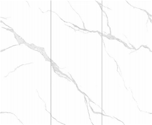 Snow Blow Triplet Pattern Sintered Stone Floor Slabs