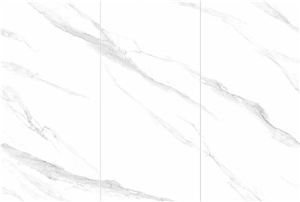 Snow White Triplet Pattern Sintered Stone Floor