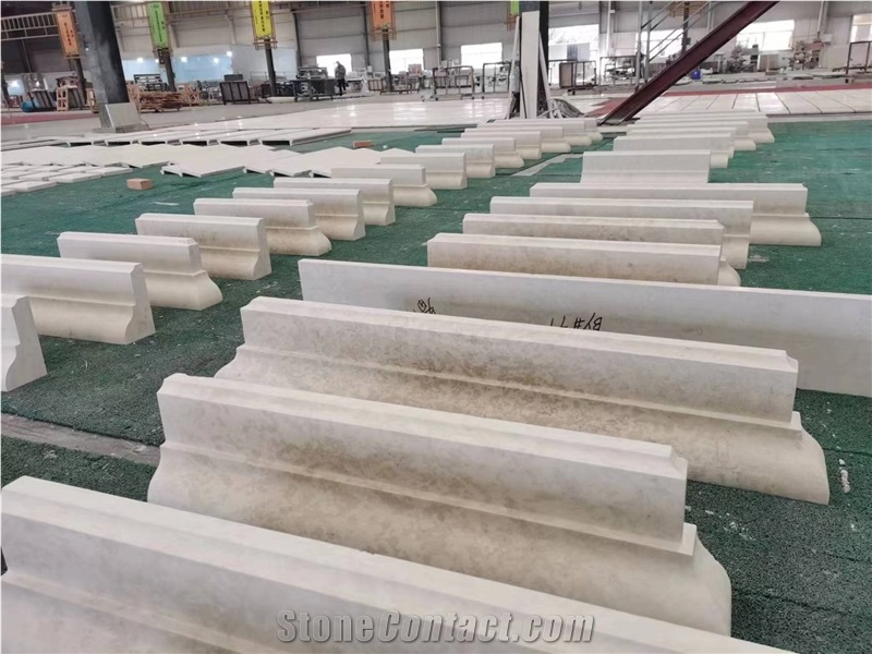 Agarwood Beige Marble Skirting Border Decos Ogee Molding