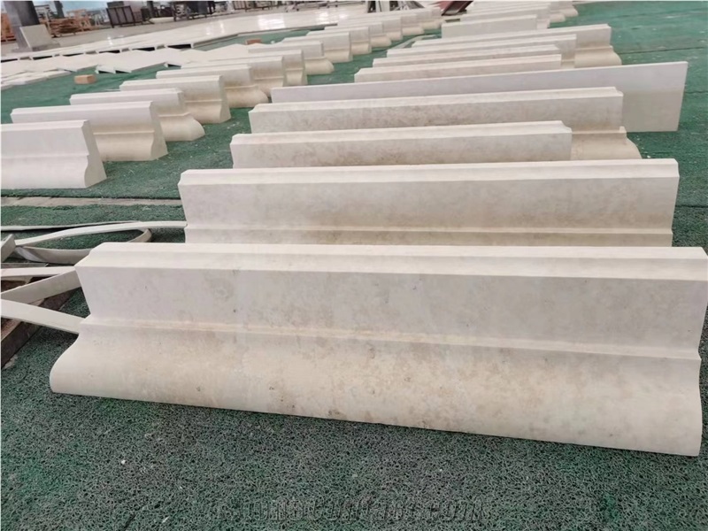 Agarwood Beige Marble Skirting Border Decos Ogee Molding
