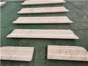 Beige Limestone Wall Molding Border Baseboard