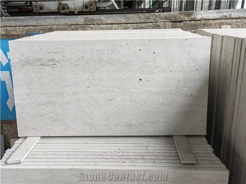 Ivory White Travertine Slabs & Bathroom Tiles Top A Grade