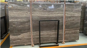 Silver Grey Travertine Slabs Polished Slabs & Tiles Vein Cut