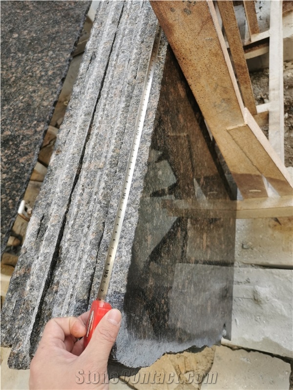 Tan Black Granite Slabs High Polished