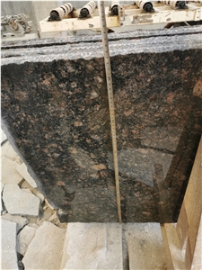 Tan Black Granite Slabs High Polished