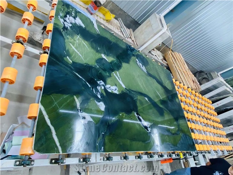 Verde Avocatus Quartzite Slabs Green Color Kitchen Slab