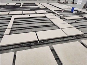 White Sand Beige Limestone Floor Tiles