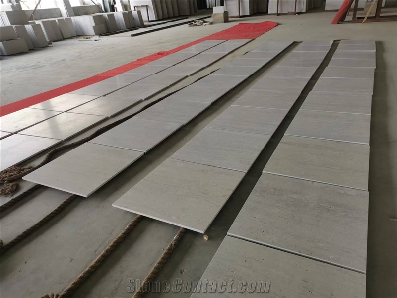 White Travertine Floor Tiles Continuous Supply From Stock