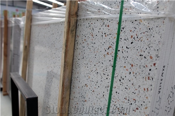 DXW201 Spring Garden Terrazzo White Big Slab Tile