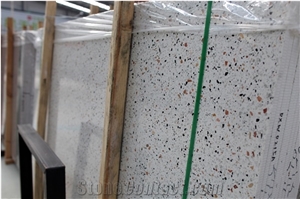 DXW201 Spring Garden Terrazzo White Big Slab Tile