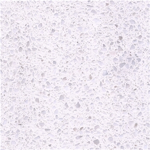 DXW205 Carrara White Inorganic Terrazzo Slab Tile