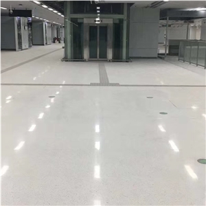 DXW205 Carrara White Inorganic Terrazzo Slab Tile